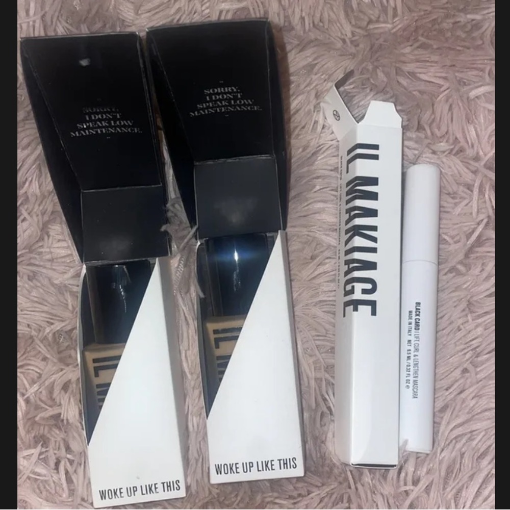 🖤 IL MAKIAGE I Woke Up Like This Foundation X2 & Black Card Mascara